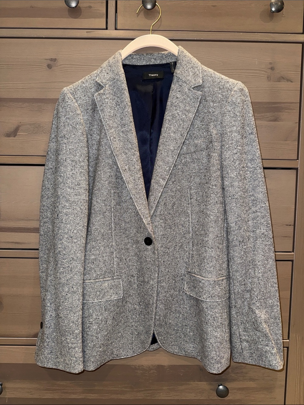Theory Staple Blazer in Speckled Wool - Picture 1 of 3